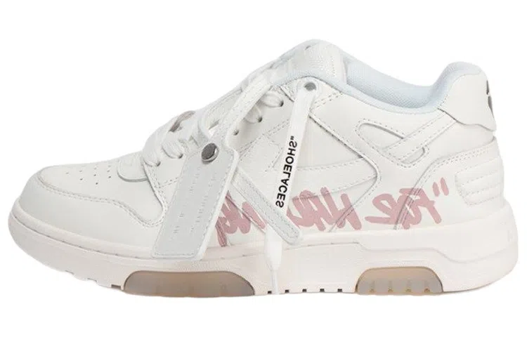 OFF-WHITE Leather Sneakers White Pink