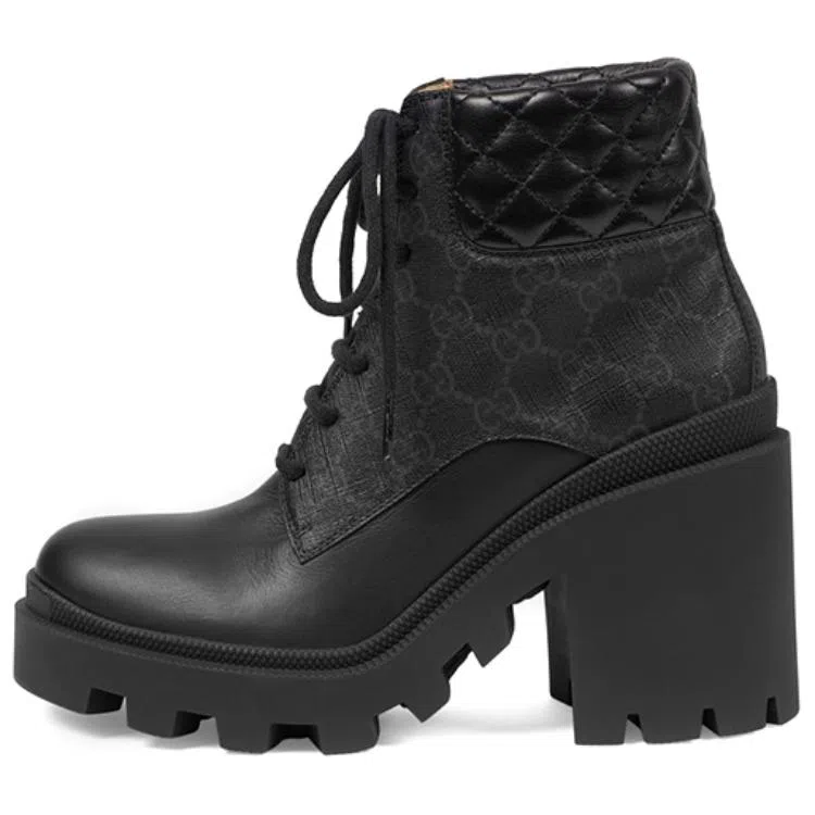 Gucci GG Fashion Ankle Boots Black