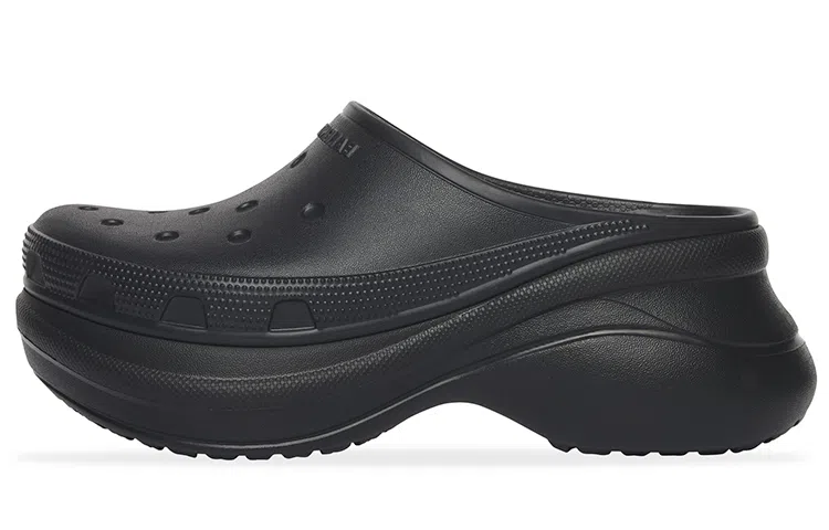 Balenciaga Rubber Toe Slide Black