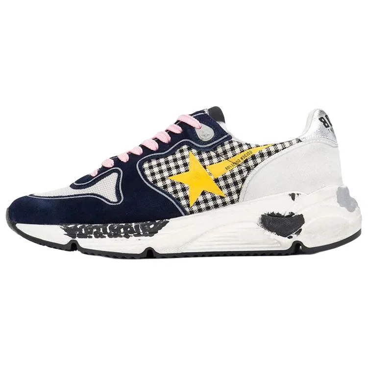 Golden Goose Running Sole White Blue