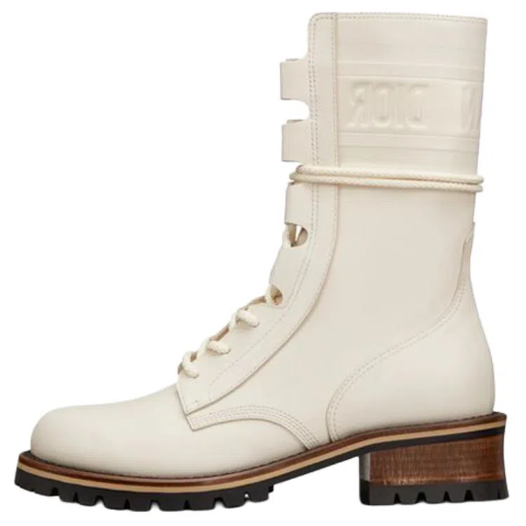 Dior Martin Boots White