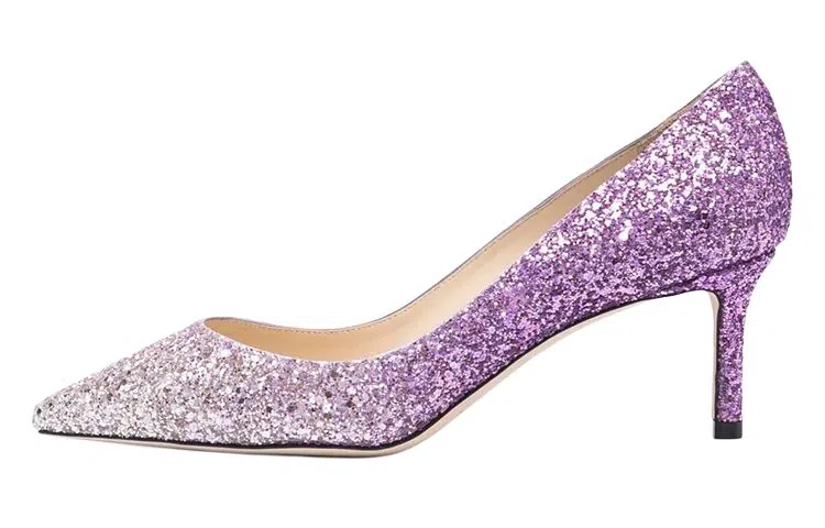 Jimmy Choo Romy White Purple Gradient