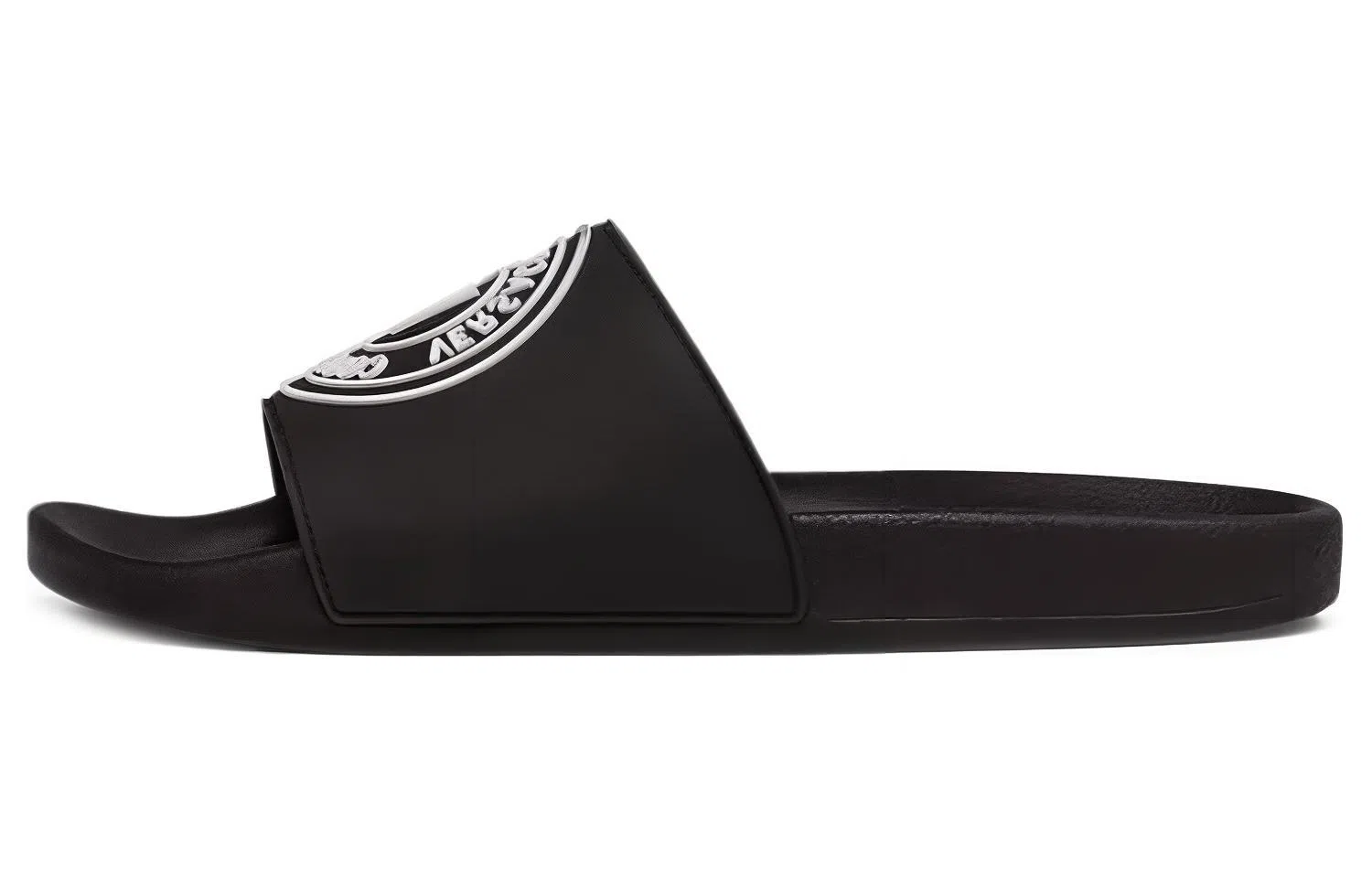 Versace Jeans Rubber Flat Slide Black