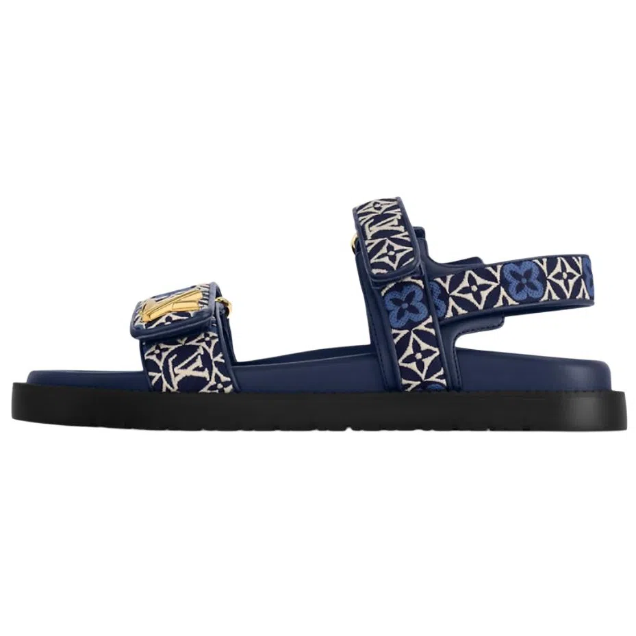Louis Vuitton Sunset Comfort Sandals Blue