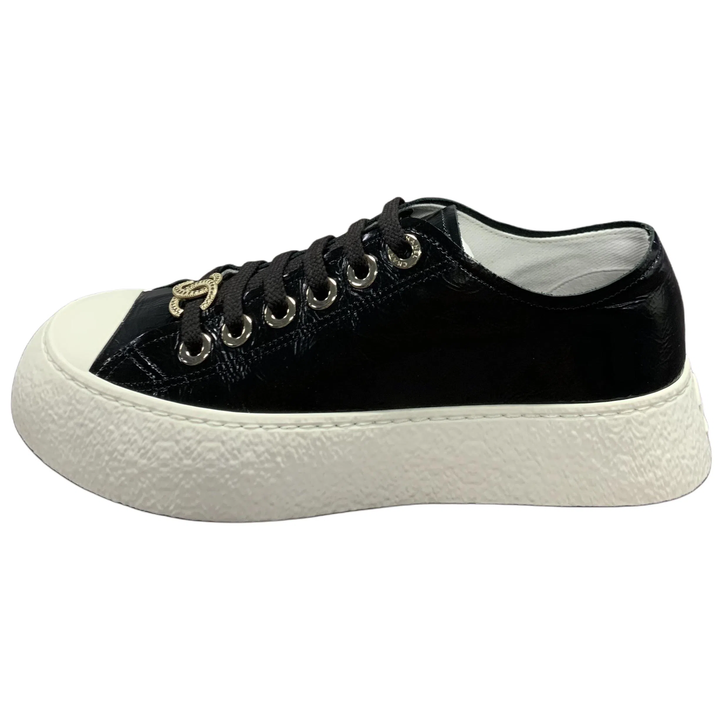 Chanel Platform Sneakers Black