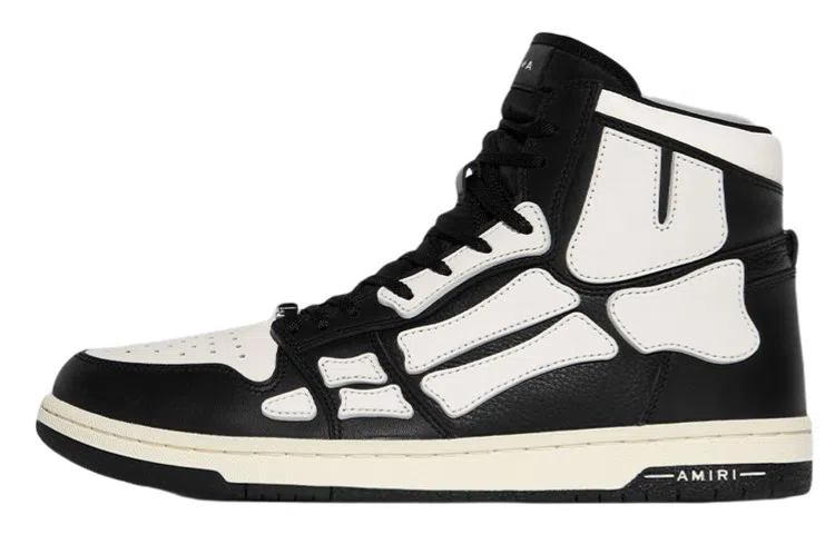 AMIRI Skel-Top Hi Black White