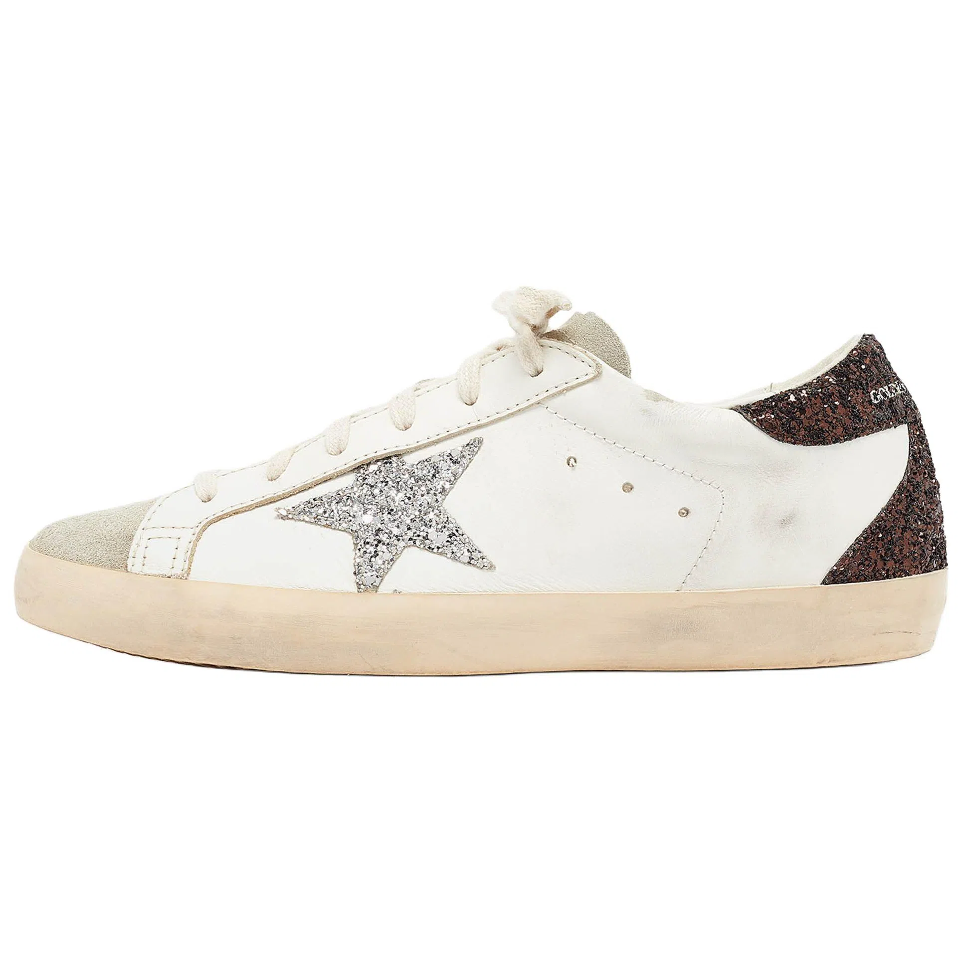 Golden Goose Super-Star White Distressed