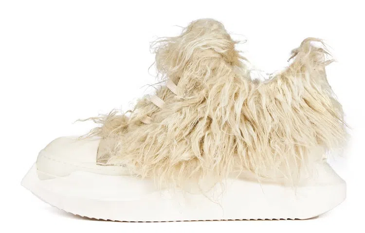 Rick Owens DRKSHDW Low Fashion Sneakers Pearl White