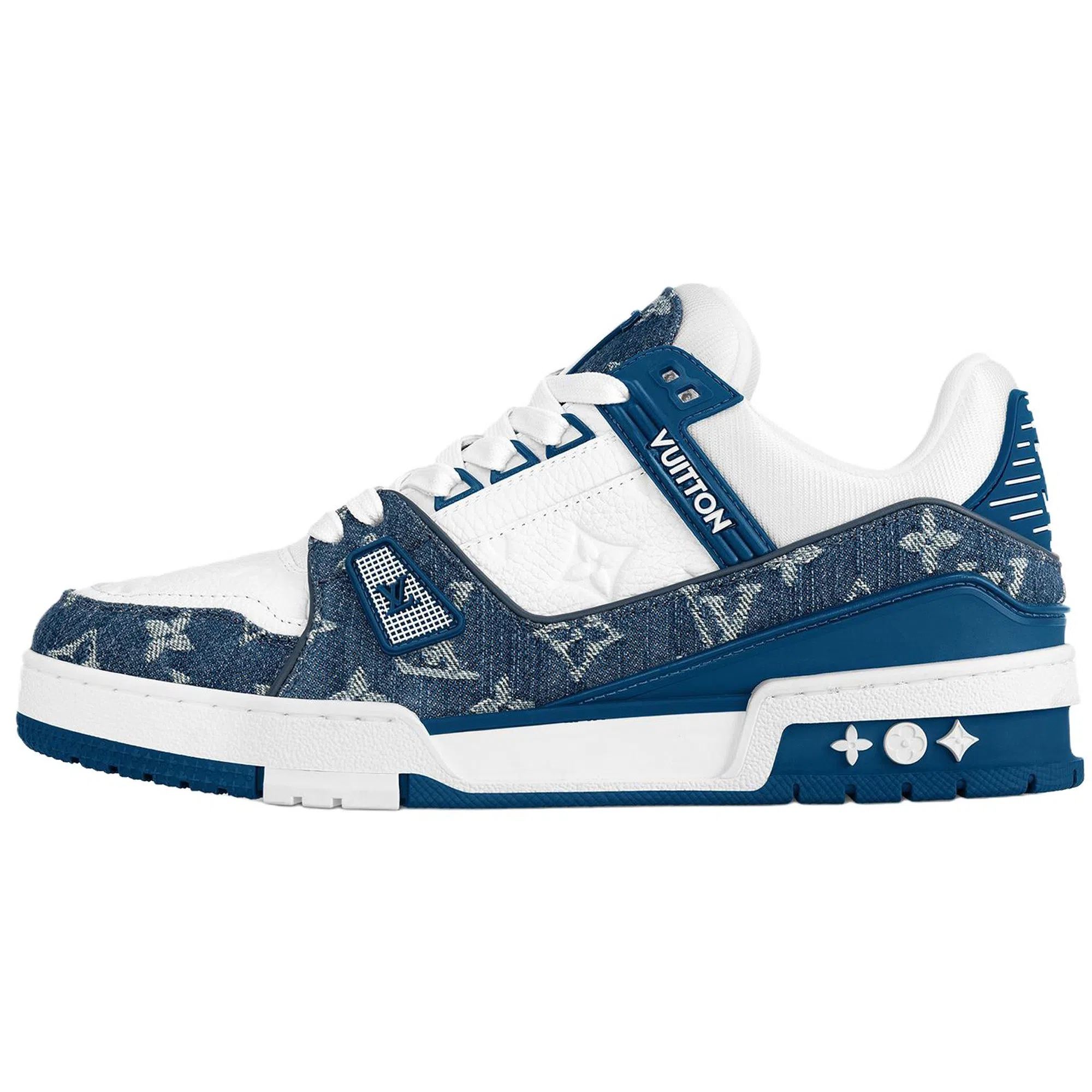 Louis Vuitton Trainer White Blue