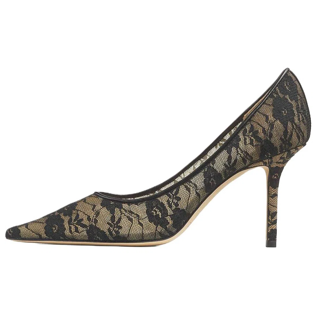 Jimmy Choo Lace Stiletto 8cm Black White