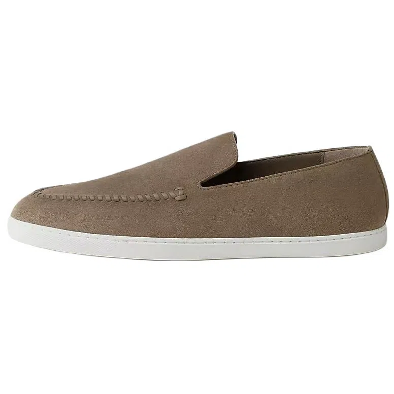 Hermes Julian Suede Loafers Brown