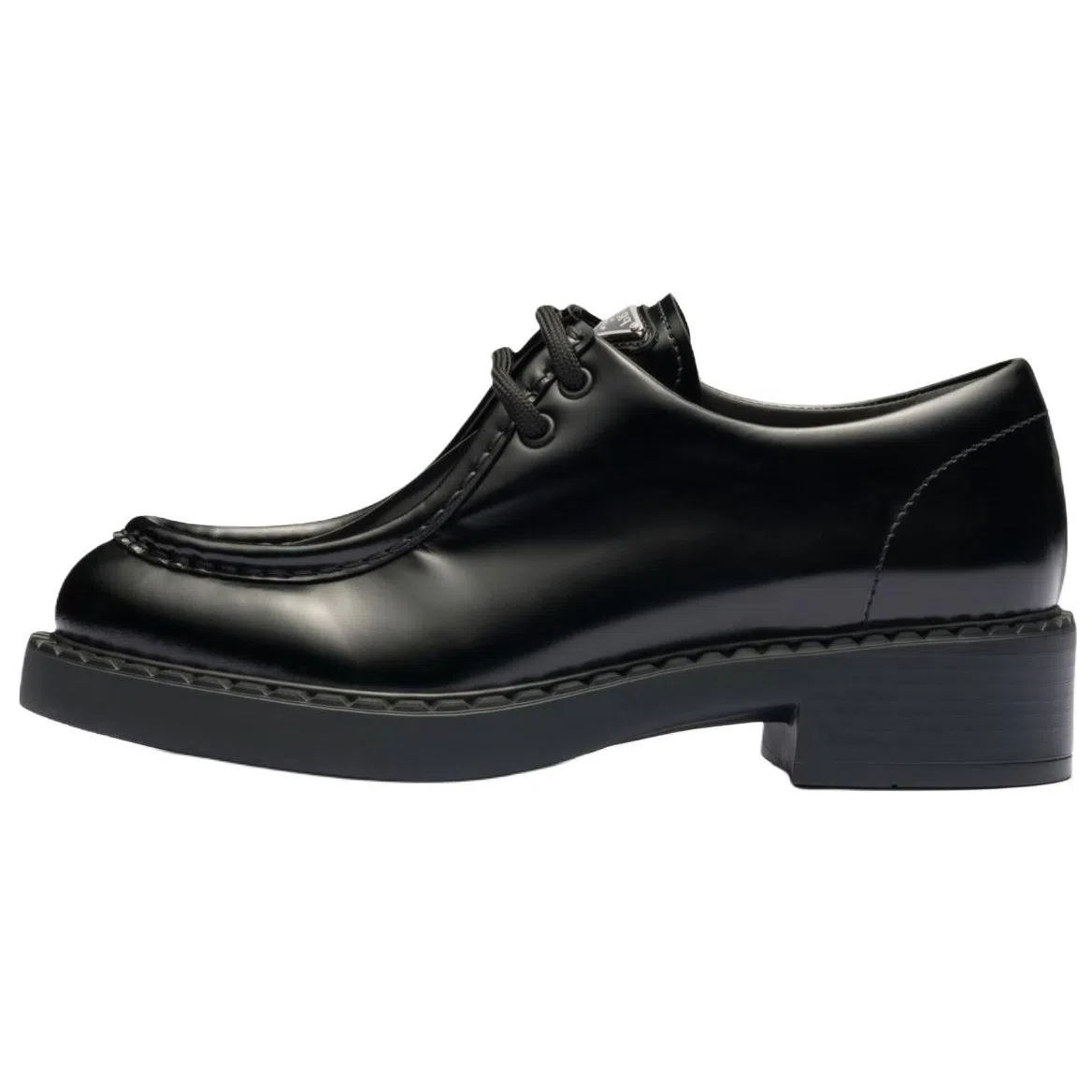 Prada Leather Casual Sneakers Black