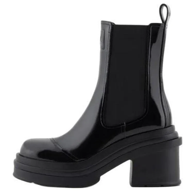 Armani Exchange Chelsea Boots Black