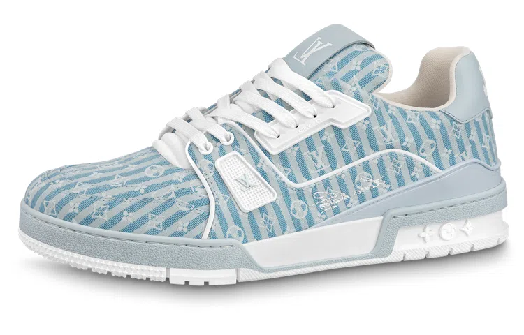 LOUIS VUITTON Trainer Blue White