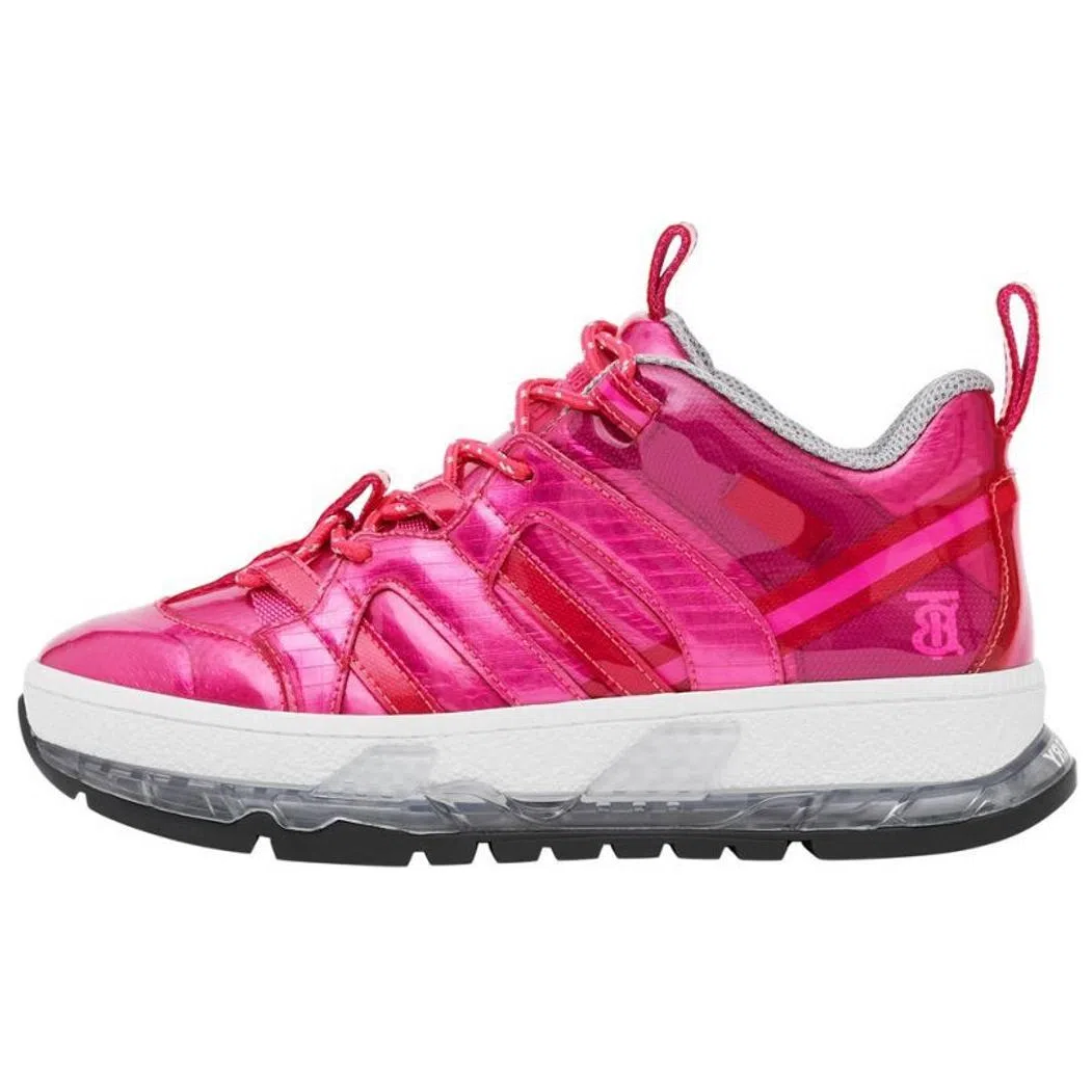 Burberry Round Toe Lace-Up Sneakers