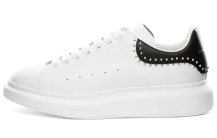 Alexander McQueen Oversized Sneaker Studded Black Heel