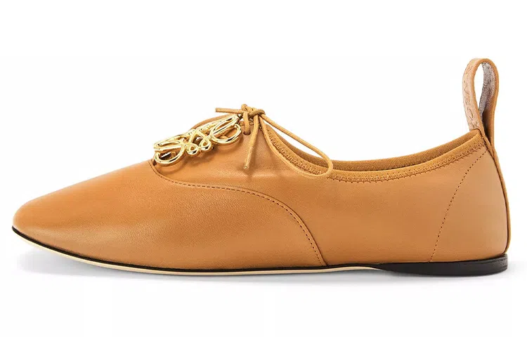 LOEWE Anagram Lace-Up Flat