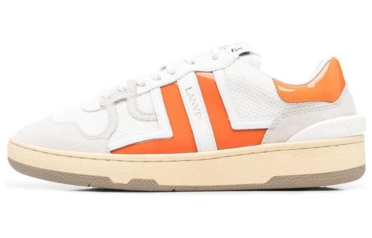 Lanvin Fashion Sneakers White Orange
