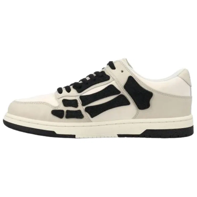 AMIRI Skel-Top Low White Black