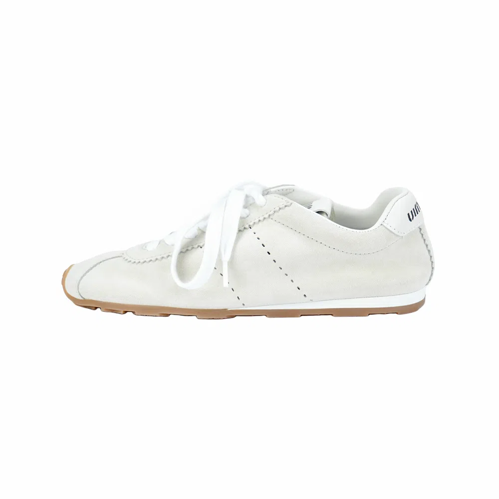 Miu Miu Beige Low-Top Sneakers