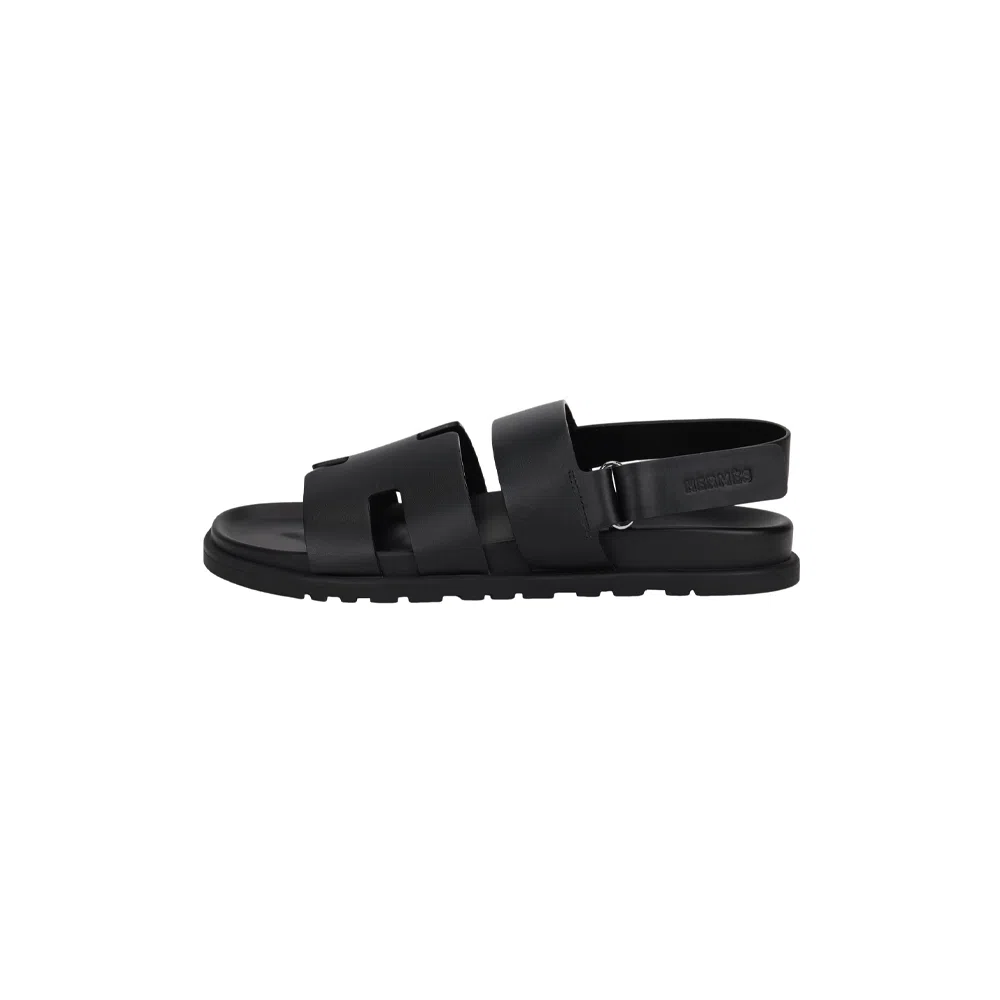 Hermes Genius Black Sandals