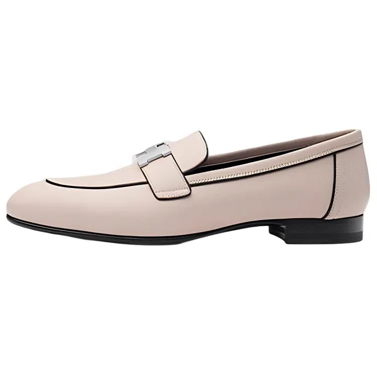 Hermes Paris Loafers Pink
