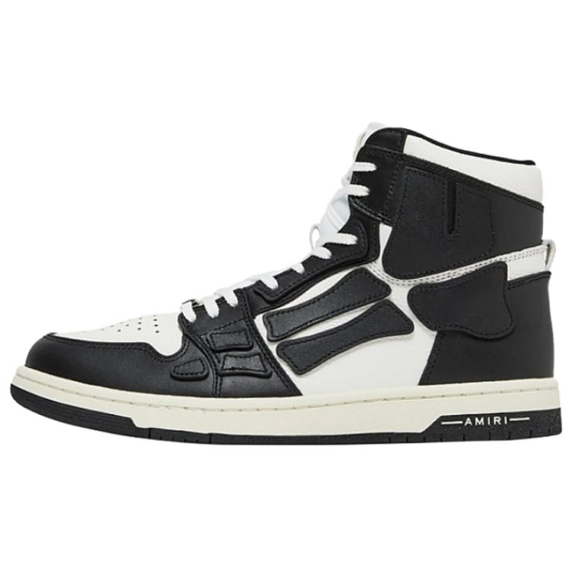 AMIRI Skel-Toe Hi Black White