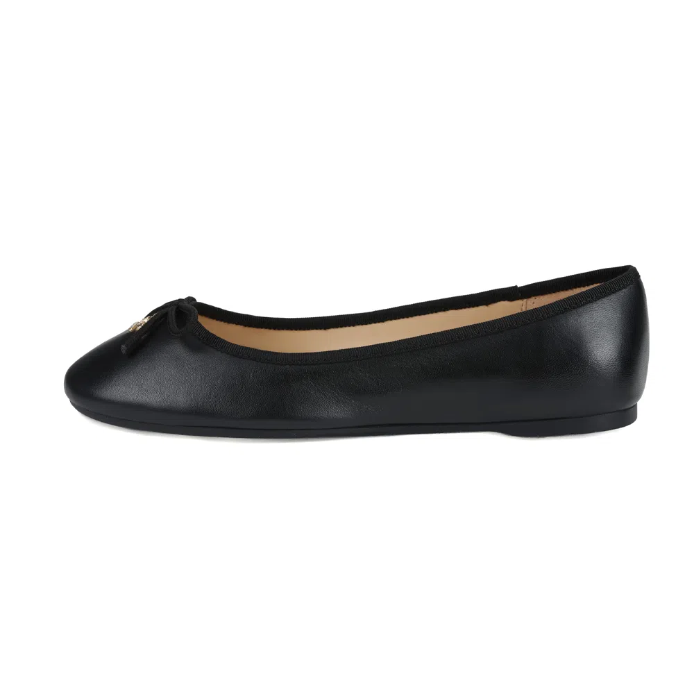 Coach Leather Slip-On Ballet Flat Black