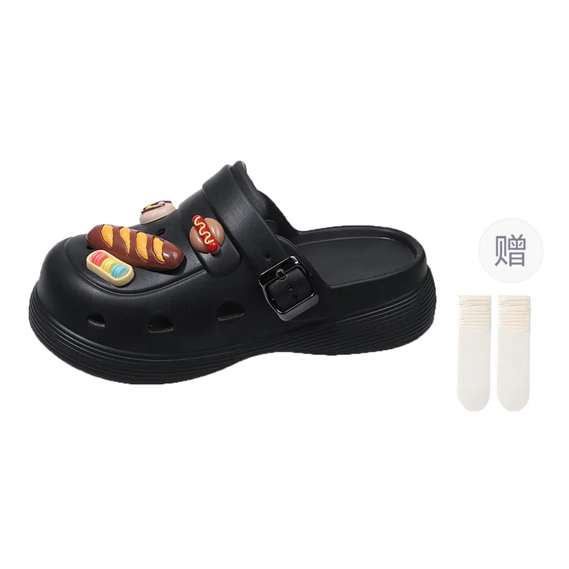 小鹿米利 萌趣可爱个性 防滑包头拖鞋 女