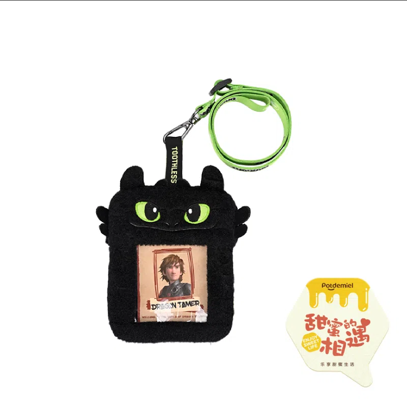 POTDEMIEL Night Fury Plush Card Holder