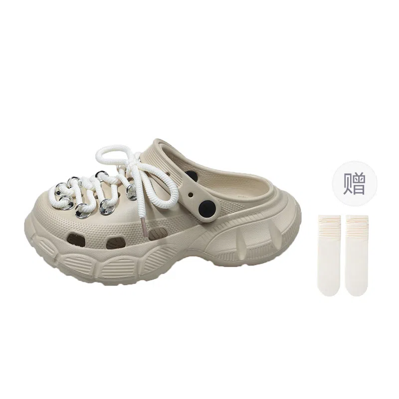 小鹿米利 流行时尚 防滑包头拖鞋 女