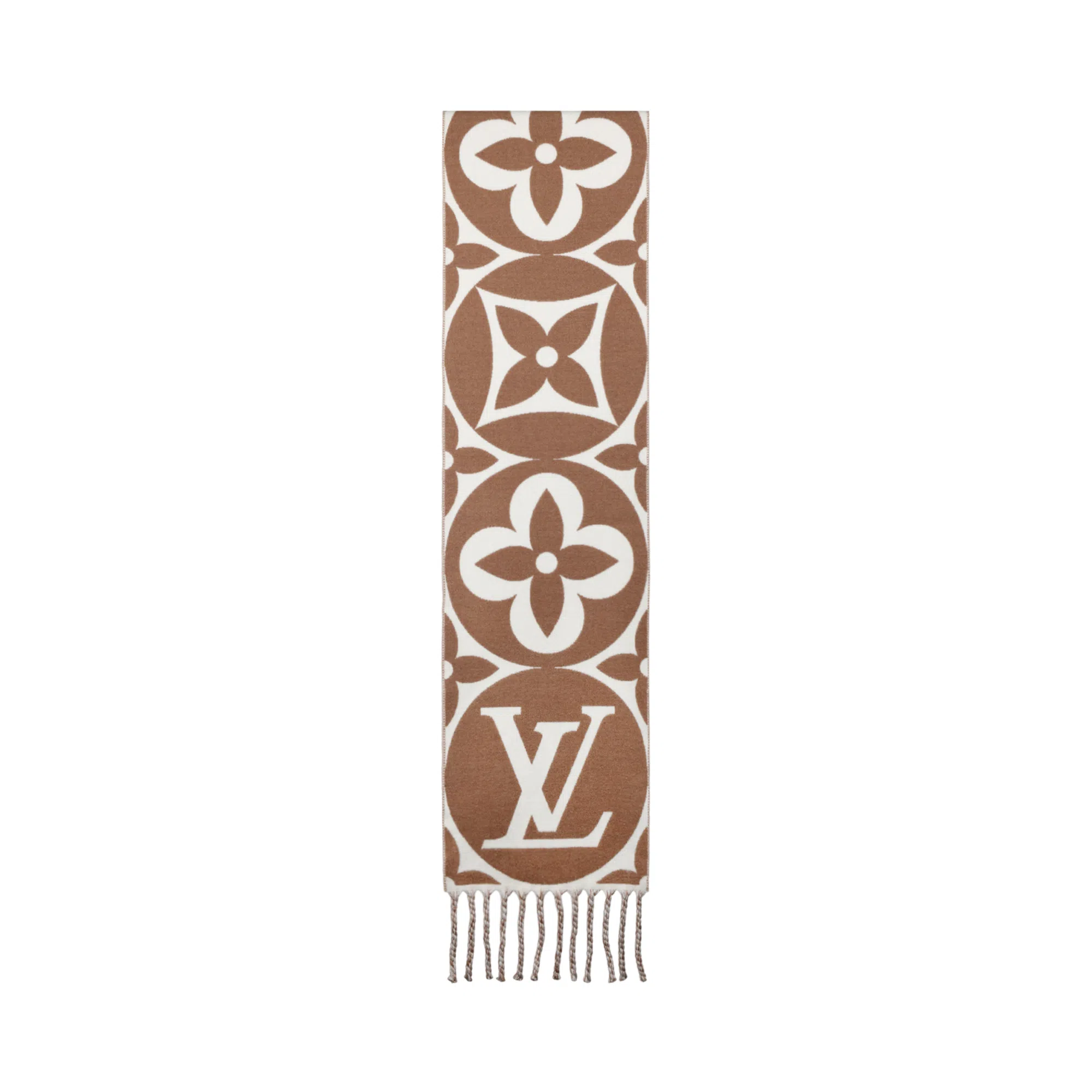 Louis Vuitton LV Medallion Scarf Brown