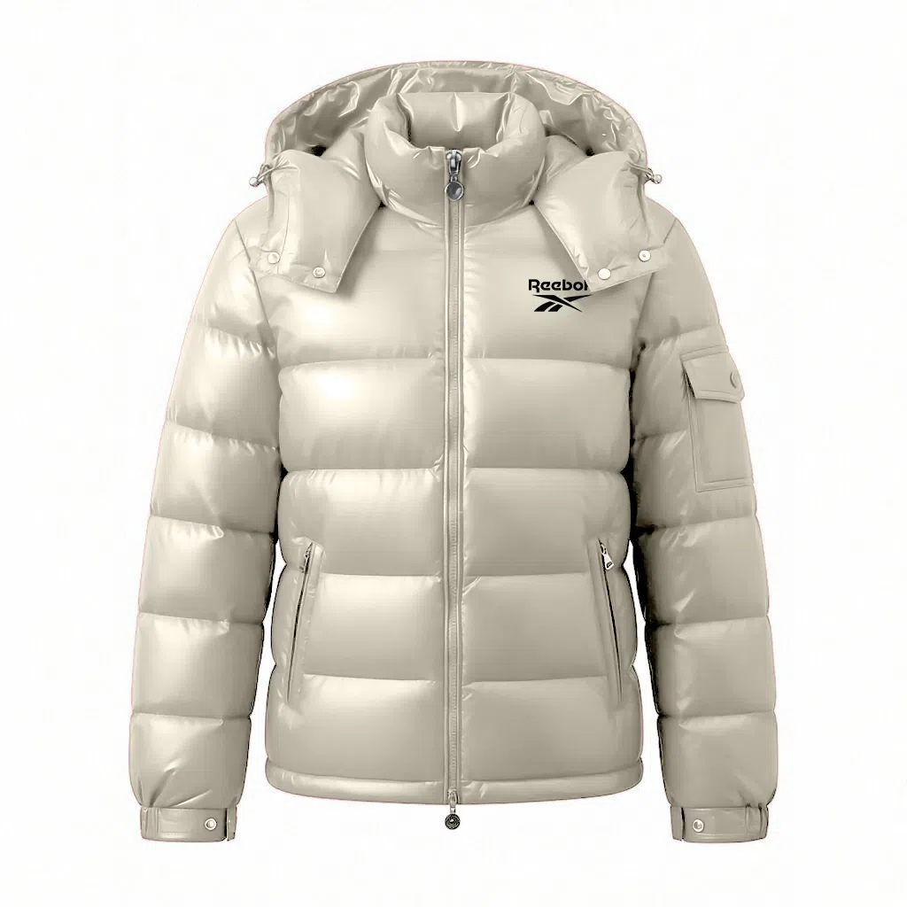 Reebok Detachable Hood Quilted Down Jacket