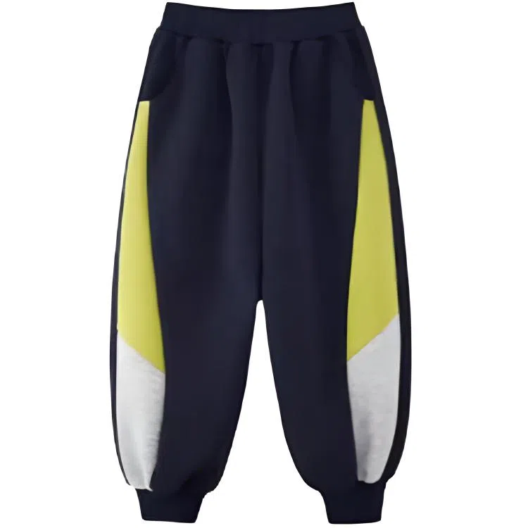 儿童款 左西针织运动裤 时尚拼色耐磨束脚