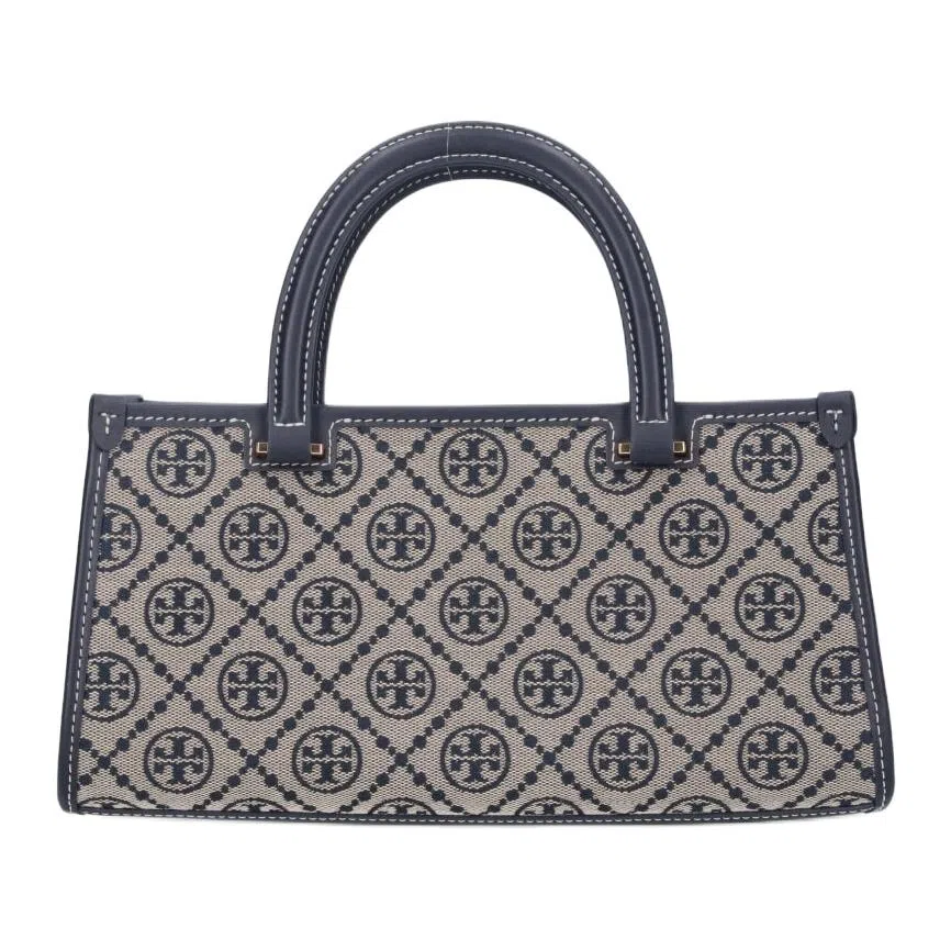 Tory Burch T Monogram Tote Small Navy