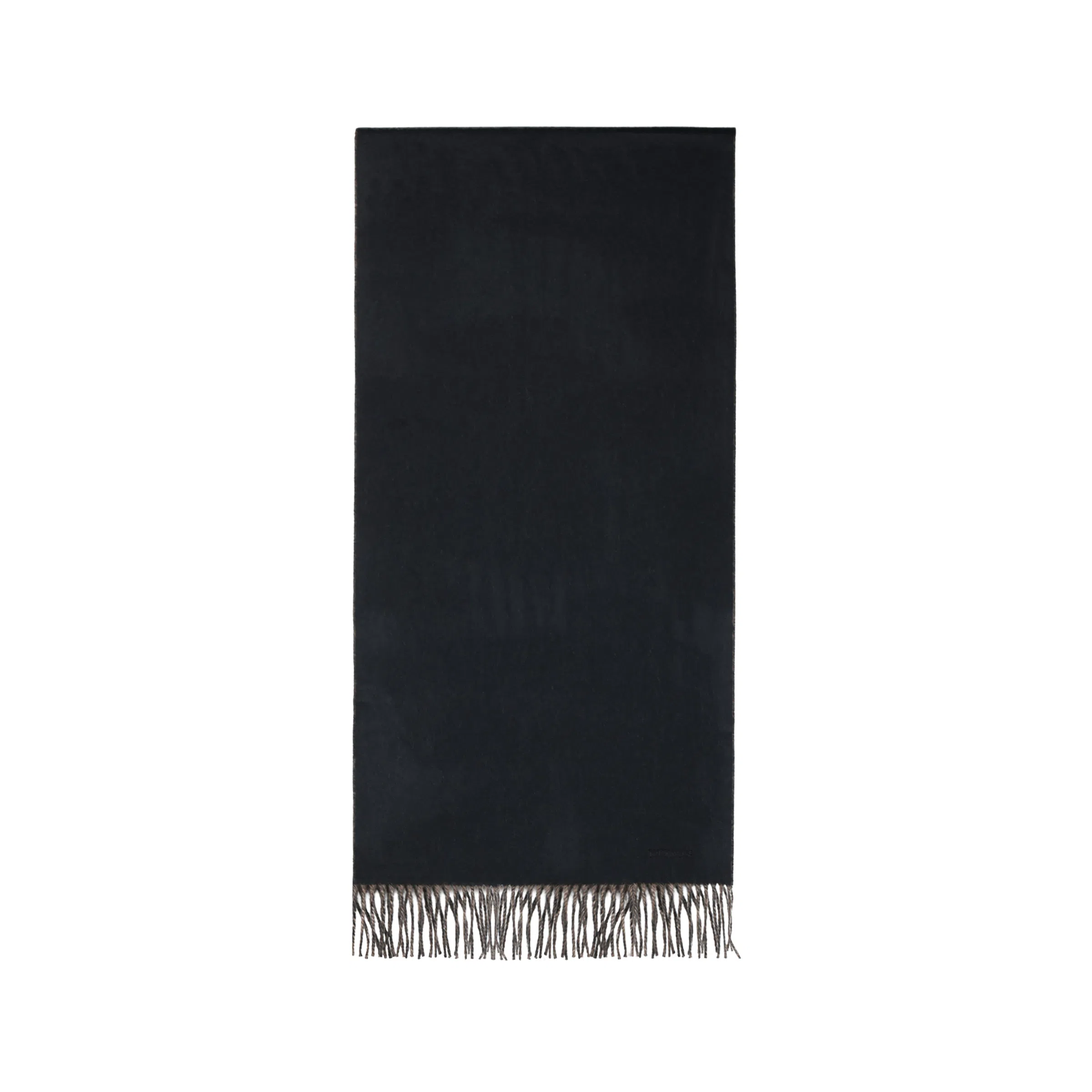 Hermes Scarf Black/Elephant Grey