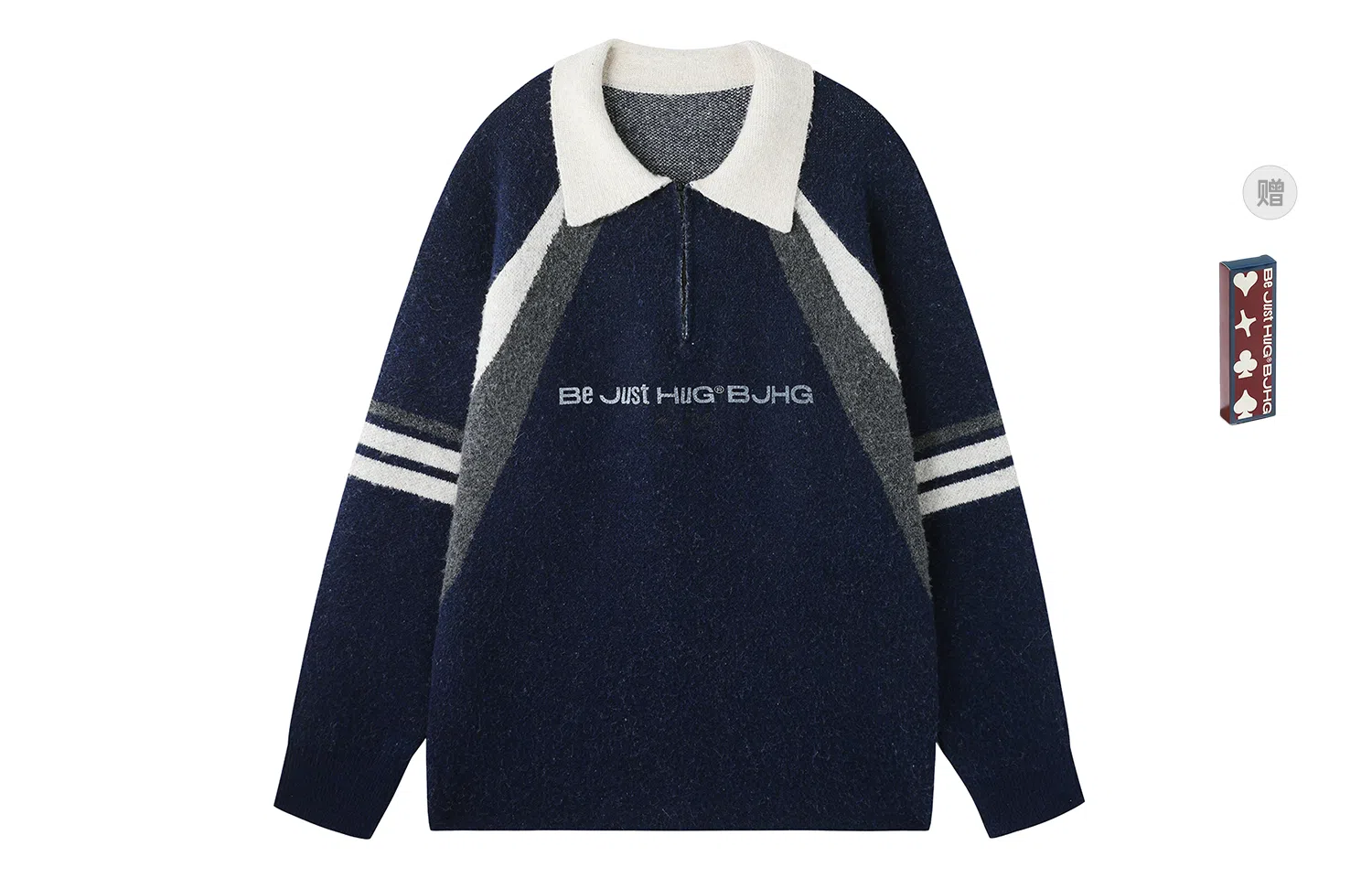 BJHG Reckless Vintage Polo Knit Sweater