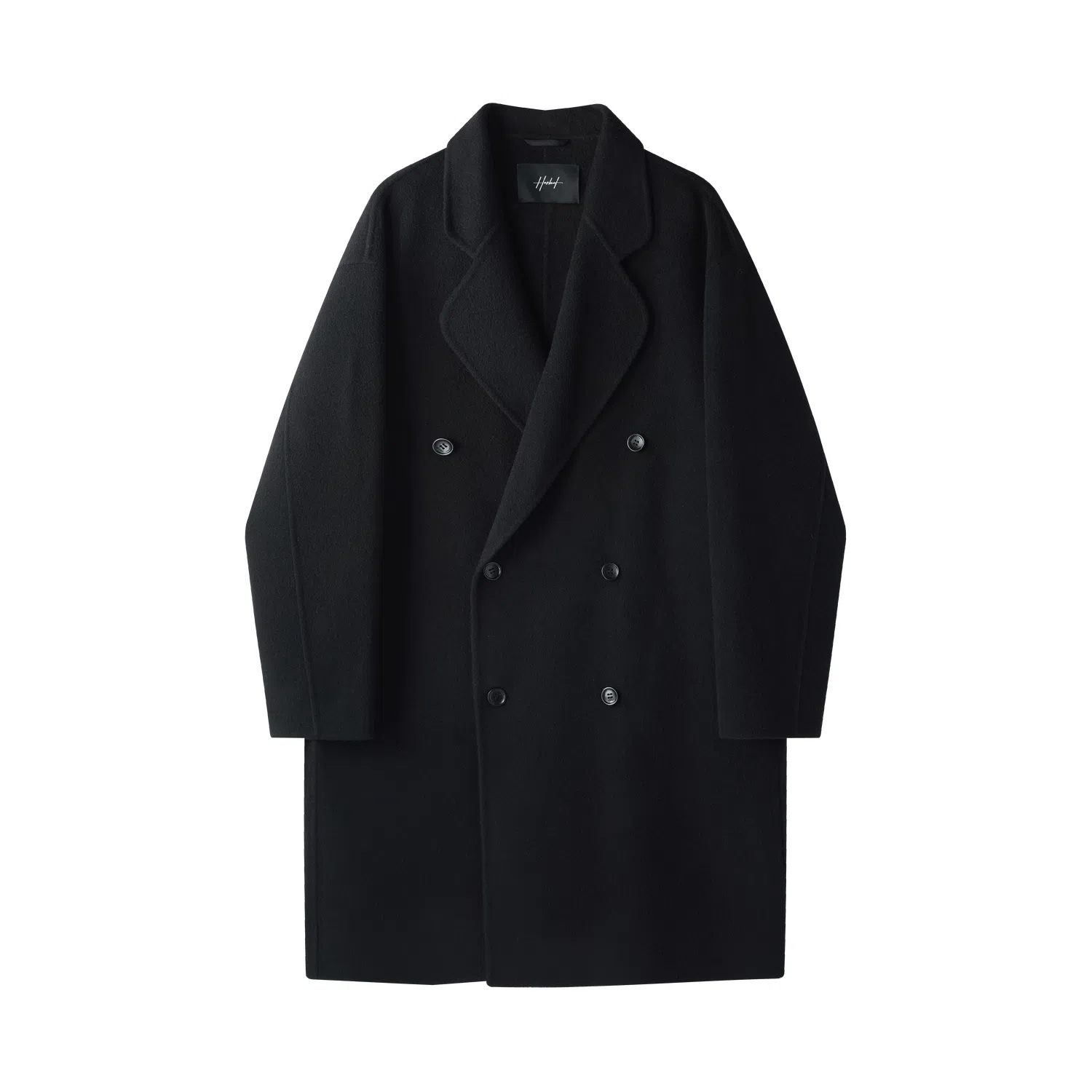 HERBEL Classic Double-Breasted Wool Coat