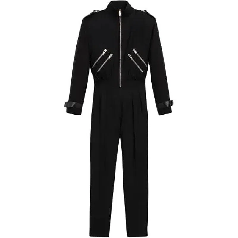 CELINE Wool Zip Jumpsuit