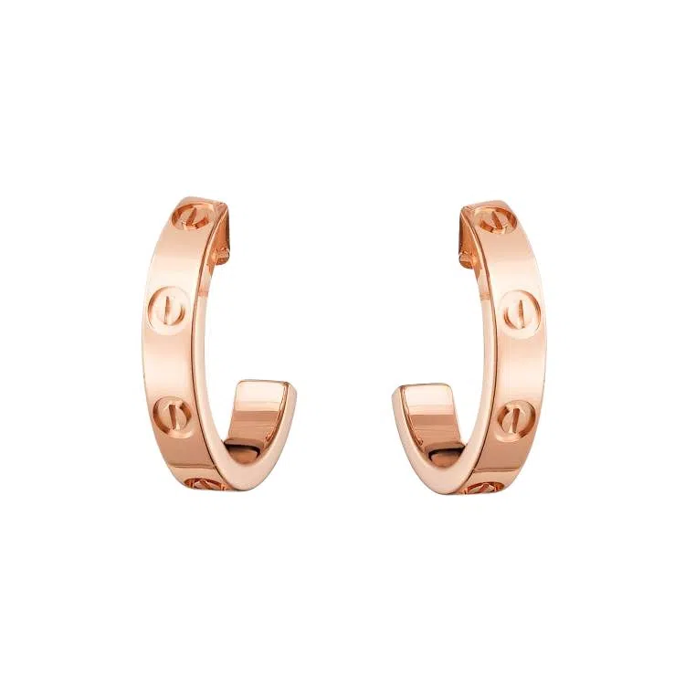 Cartier LOVE Earrings Rose Gold