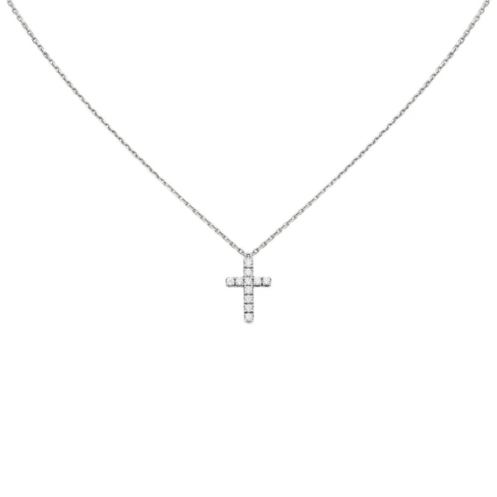 Cartier Cross Pendant Necklace Silver