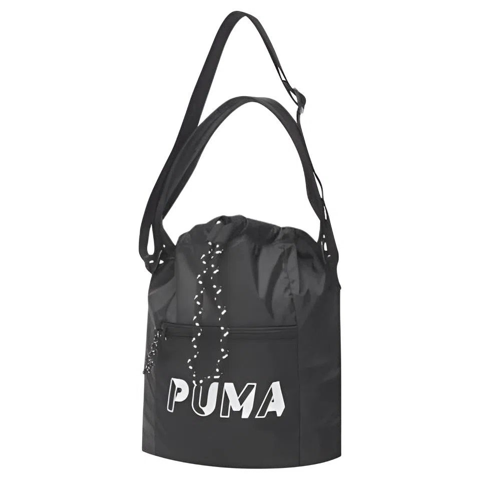 PUMA Drawstring Bucket Bag Small Black