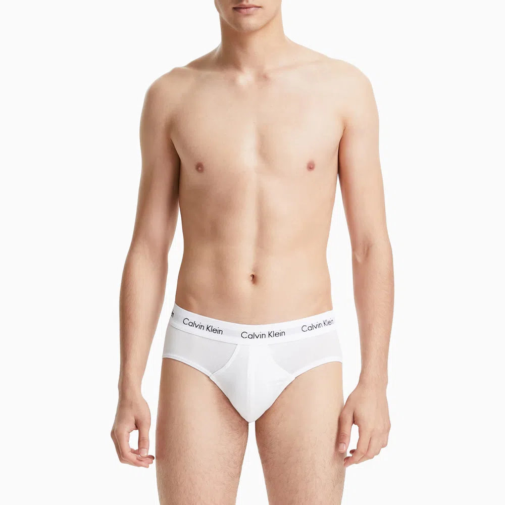 Calvin Klein Logo Triangle Briefs 3-Pack Red White Blue