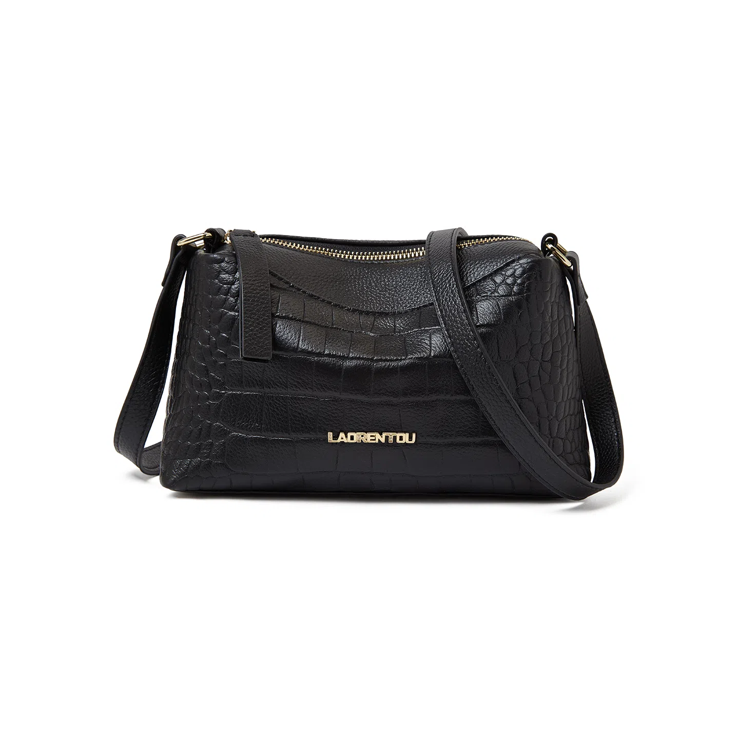 老人头 时尚鳄鱼纹百搭柔软高级质感 牛皮革拼合成革 单肩包 常规 女款 多色