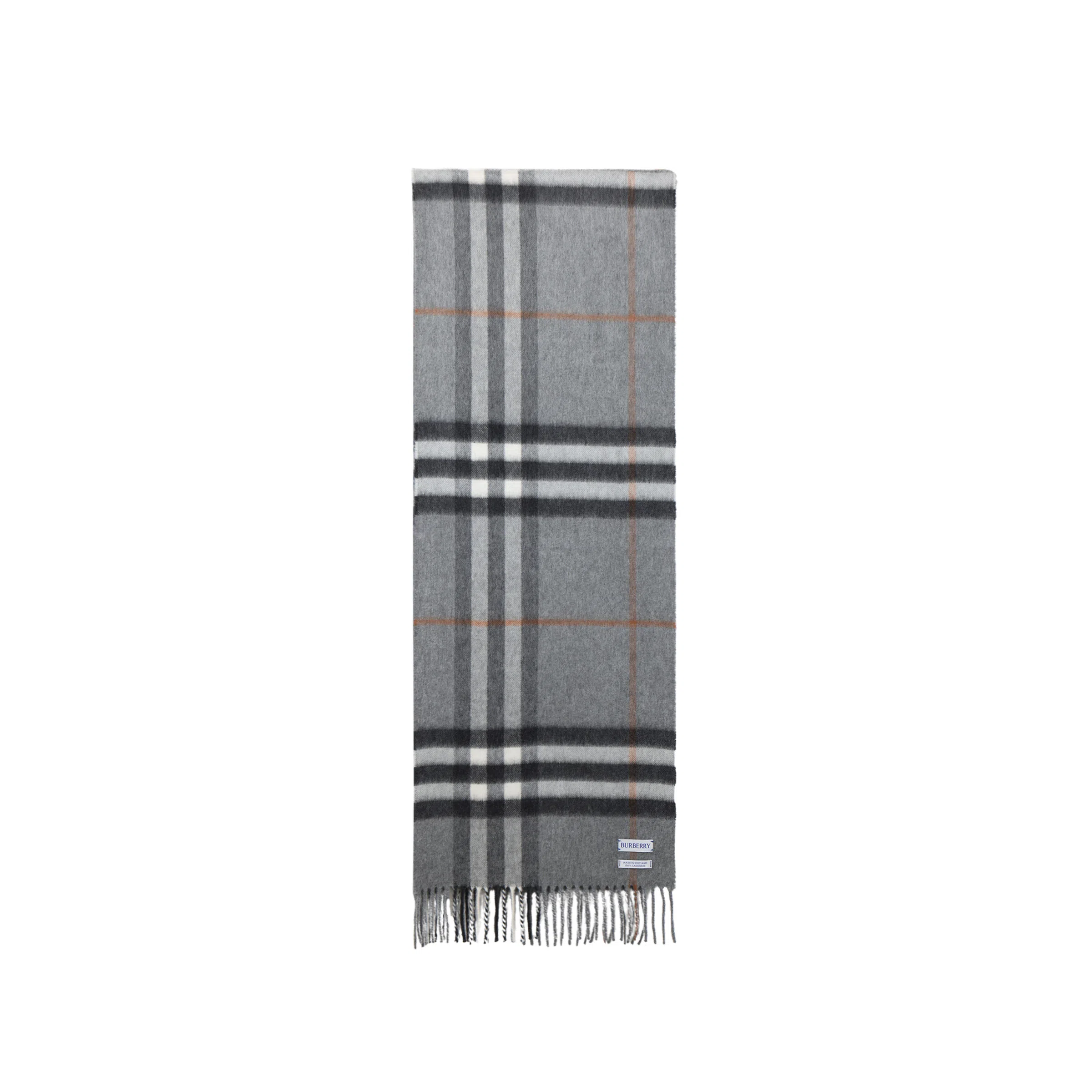Burberry Check Scarf Grey