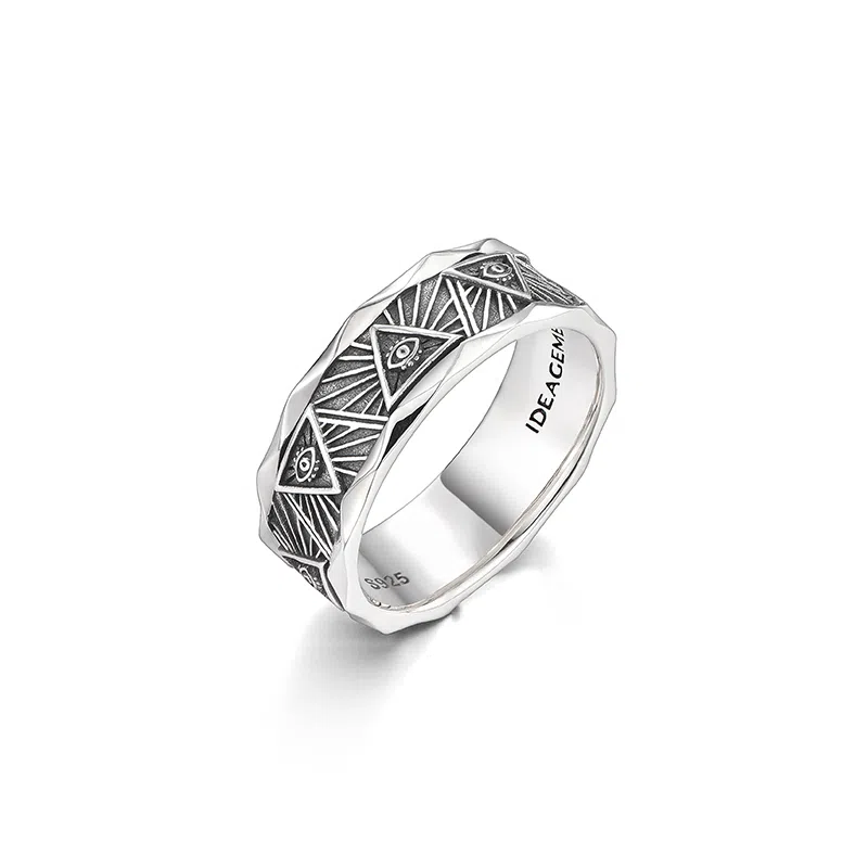 IDEAGEMER Eye of God Ring