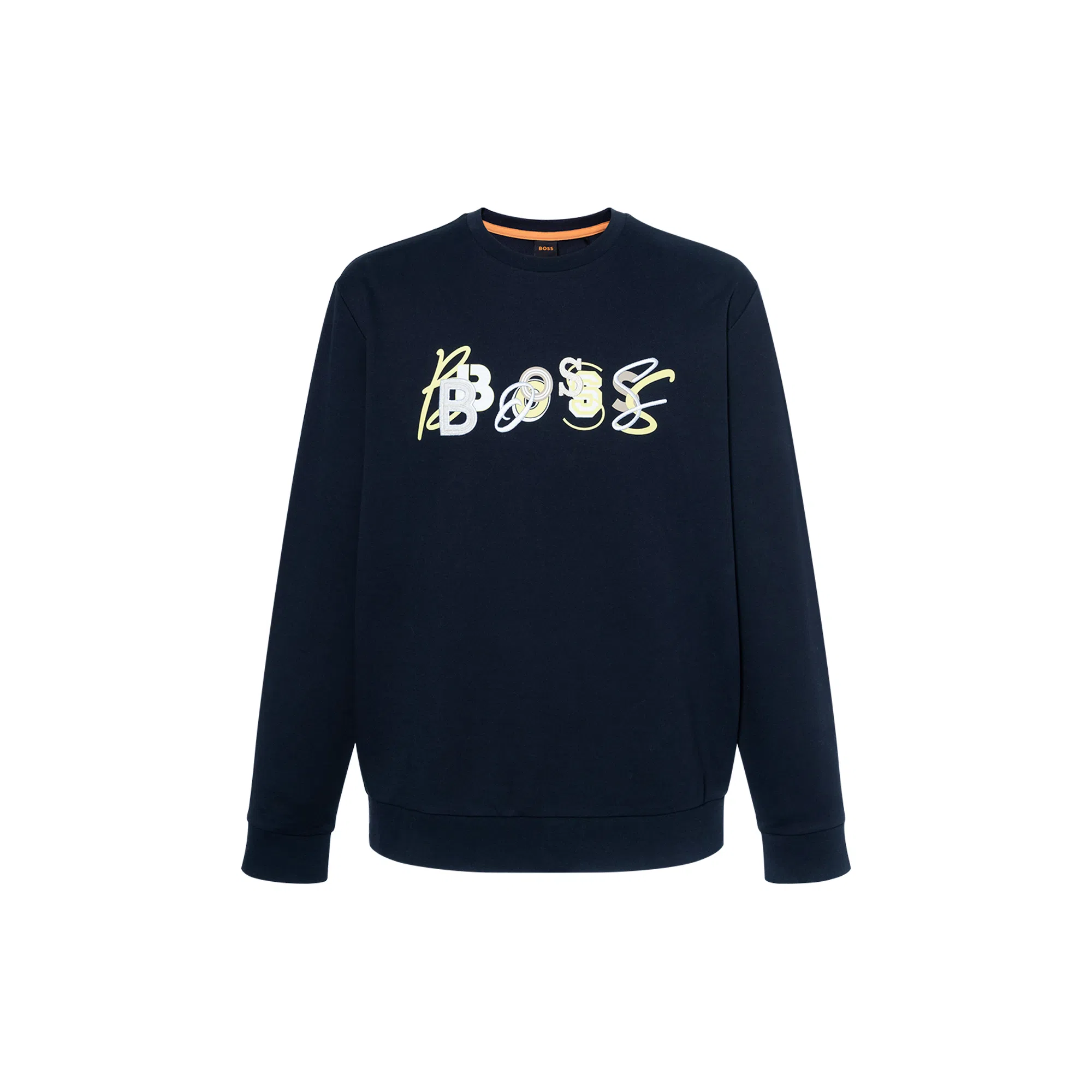 HUGO BOSS Logo Pullover Sweatshirt Navy