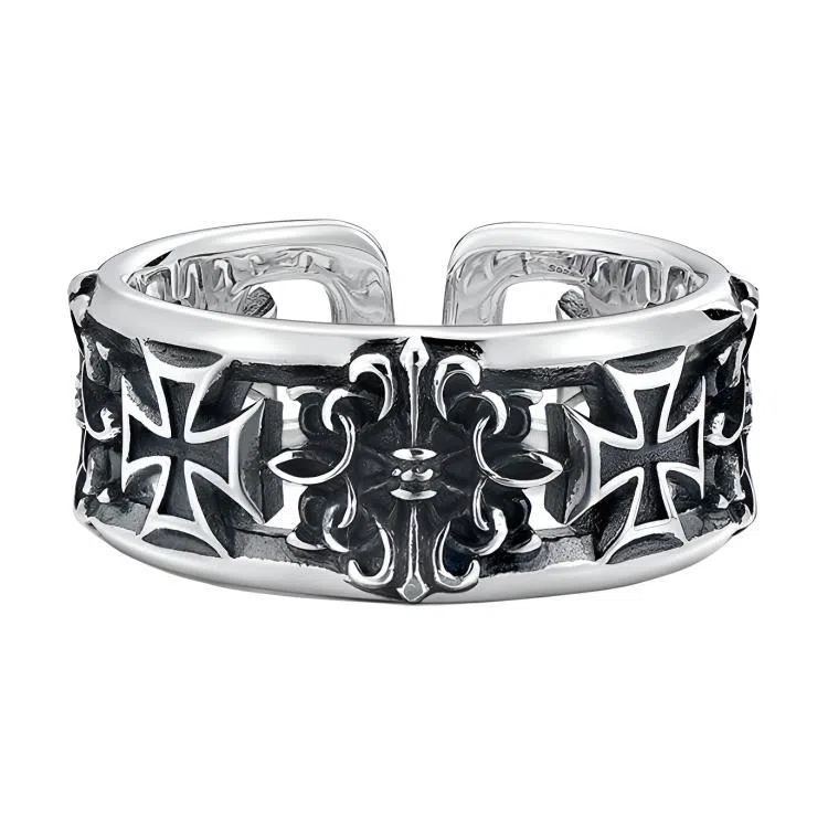 MYSH Cross Ring 925 Silver