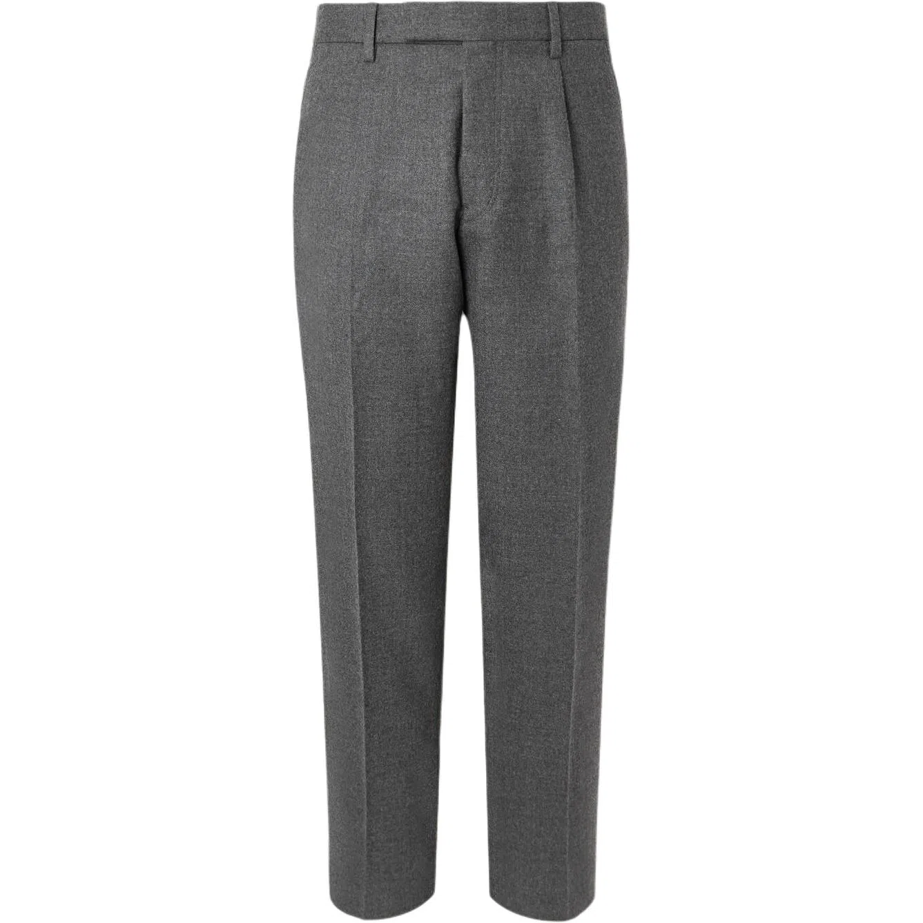 杰尼亚 纯色拉链锥形长裤 休闲裤 男款