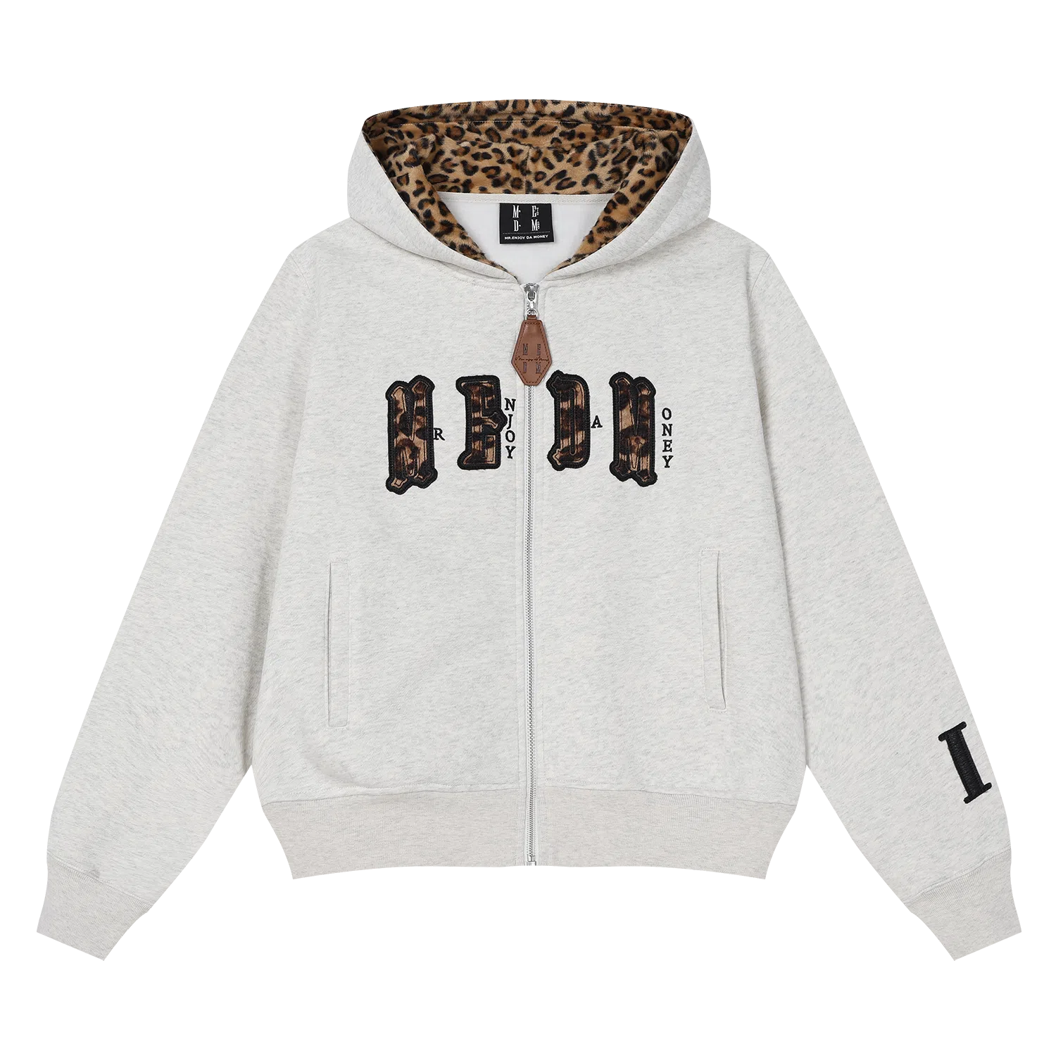 MEDM Leopard Zip Hoodie